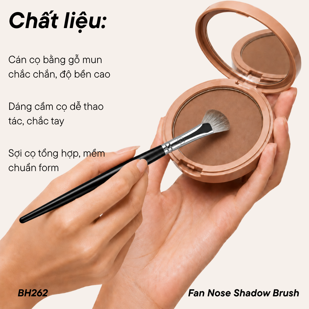 Cọ Quạt Tạo Khối Mũi BH Cosmetics Fan Nose Shadow Brush BH262